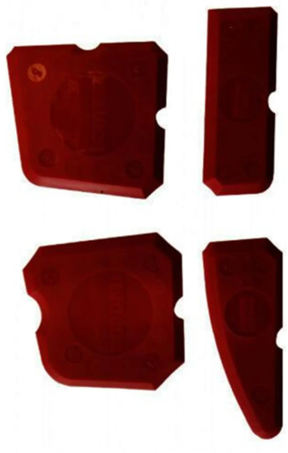 Soudal 153314 plaques d'essuie-glace en silicone | 4 pièces - 153314
