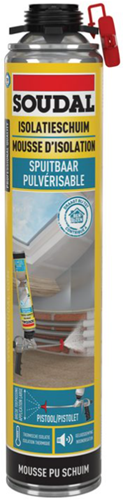 Soudal 155165 mousse isolante pulvérisable | mousse à canon | autobus | 700 ml