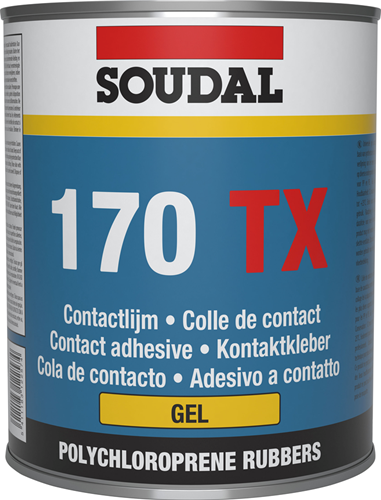 Soudal 170 tx gel - colle contact | 5 litres - 125779