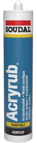 Frottement acrylique Soudal | mastic acrylique | teck | 310 ml - 102599