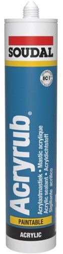 Frottement acrylique Soudal | mastic acrylique | blanc | 310 ml-102600