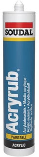 Frottement acrylique Soudal | mastic acrylique | noir | 310 ml - 102601