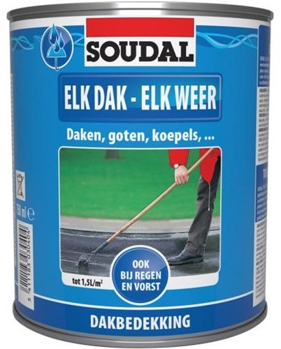 Soudal n'importe quel toit - n'importe quel temps | noir | 750 ml - 101523