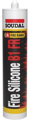 Soudal feu silicone b1 fr | mastic silicone ignifuge | gris | 300ml - 147412