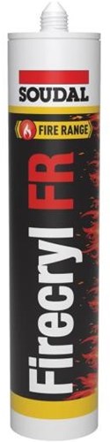 Soudal firecryl fr | mastic acrylique ignifuge | gris | 310ml - 107433