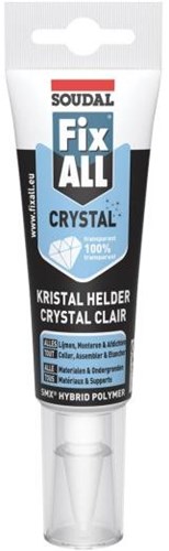Soudal fix - tout cristal | colles et mastics pour joints | transparent | 125 ml - 131093