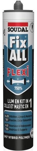Soudal fix - tout flexi | colles et mastics pour joints | gris | 290 ml-105030