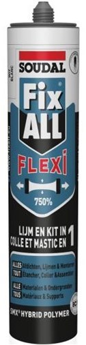 Soudal fix - tout flexi | colles et mastics pour joints | blanc | 290 ml - 105029