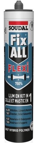 Soudal fix - tout flexi | colles et mastics pour joints | noir | 290 ml - 105031