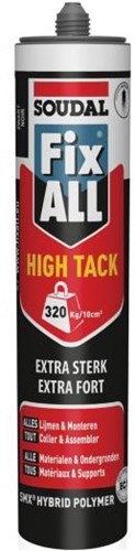 Solution Soudal - tout à haute adhérence | mastic adhésif | noir | 290 ml - 153986