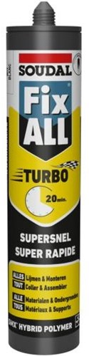 Réparation Soudal - tout turbo | mastic adhésif | noir | 290ml - 124806