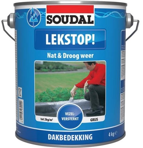 Arrêt de fuite Soudal | imperméabilisation | gris | 4kg - 101513