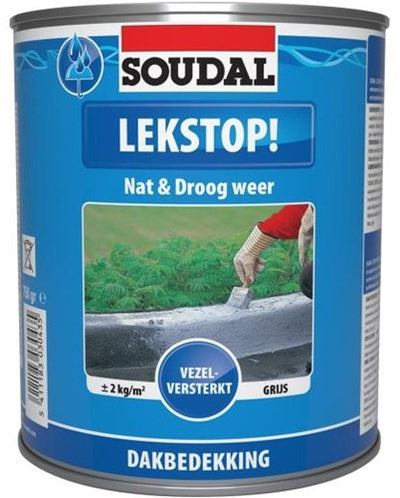 Arrêt de fuite Soudal | imperméabilisation | gris | 750g - 101507