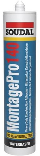Soudal montage pro 140 | adhésif de montage | blanc | 310ml - 112129
