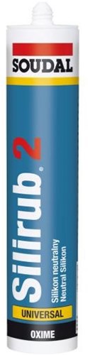 Soudal silirub 2 | mastic silicone | gris aluminium | 300ml - 101270