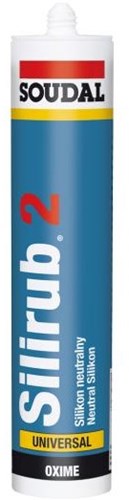 Soudal silirub 2 | mastic silicone | gris | 300ml - 102422
