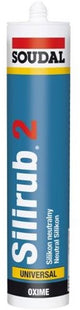 Soudal silirub 2 | mastic silicone | gris | 300ml - 102422