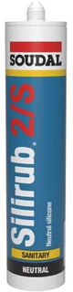 Soudal silirub 2s | kit de plomberie | blanc brillant | 300ml - 107544