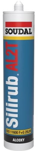 Soudal silirub al2t alcoxy | mastic silicone | marron | 300ml - 120651