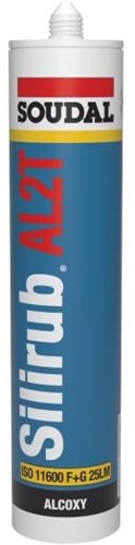 Soudal silirub al2t alcoxy | mastic silicone | blanc | 300ml - 120648