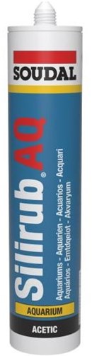 Soudal silirub aq | mastic silicone | noir | 300ml - 105751