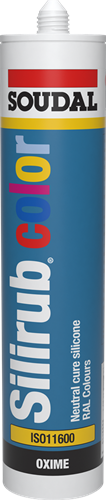 Couleur Soudal silirub | mastic silicone pour joints | 310 ml | ral 7011 - 114481
