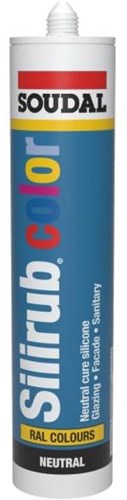 Couleur Soudal silirub | mastic silicone | gris basalte ral 7012 | 300ml - 115682