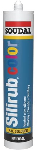 Couleur Soudal silirub | mastic silicone | bleu acier ral 5011 | 300ml - 105829