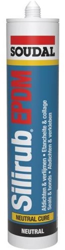 Soudal silirub epdm | mastic silicone | noir | 300ml - 112501