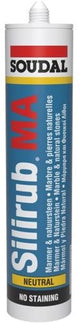 Soudal silirub ma | mastic silicone | gris pierre | 300ml - 117637