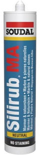 Soudal silirub ma | mastic silicone | transparent | 300ml - 106120