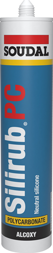Soudal silirub pc | mastic silicone alcoxy | 300 ml | transparent - 123600