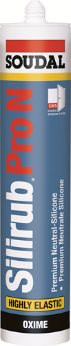 Soudal silirub pro n | mastic silicone haut de gamme | 300 ml | transparent - 117152
