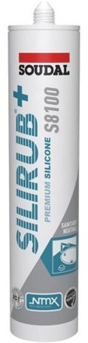 Soudal silirub+ s8100 neutre | kit de plomberie | vieux blanc | 300ml - 137421