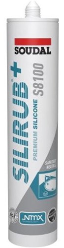 Soudal silirub+ s8100 neutre | kit de plomberie | gris poussière | 300ml - 135726