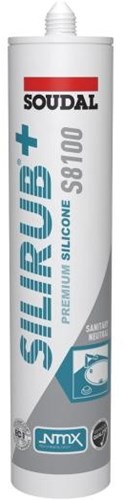 Soudal silirub+ s8100 neutre | kit de plomberie | gris argenté | 300ml - 135724