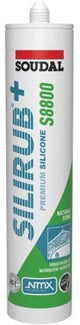 Soudal silirub+ s8800 | pierre naturelle | mastic silicone | transparent | 300 ml - 120993