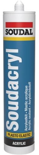 Soudal soudacryl | mastic acrylique | blanc | 310ml - 116431