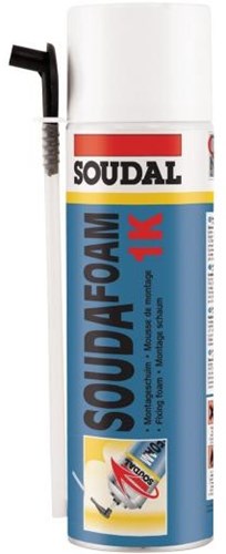 Mousse de soude Soudal 1 k | mousse polyuréthane | champagne | 500ml - 100392