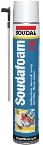 Mousse de soude Soudal 1 k | mousse polyuréthane | champagne | 750ml - 100393