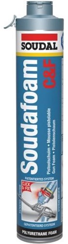 Soudal soudafoam cliquez sur fixer | mousse polyuréthane | champagne | 750ml - 106741
