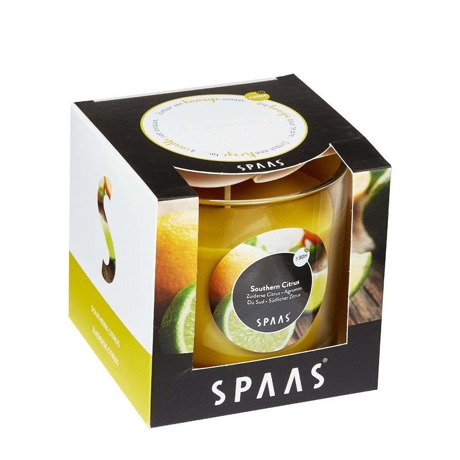 Spaas verre parfumé agrumes du sud 76 76mm