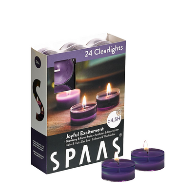 Spaas bougie chauffe-plat parfumée excitation joyeuse 24 pièces