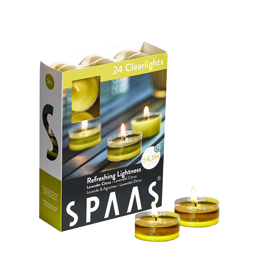 Spaas bougie chauffe-plat parfumée légèreté rafraîchissante 24 pièces