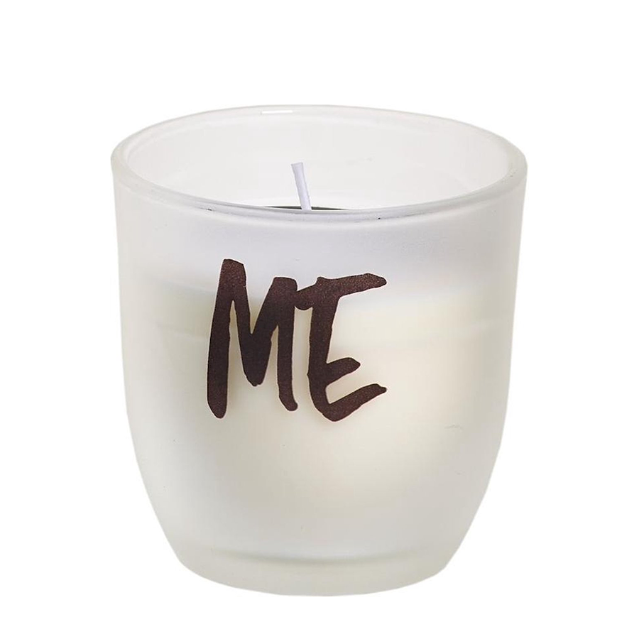 Bougie en verre Spaas mat 82 73mm