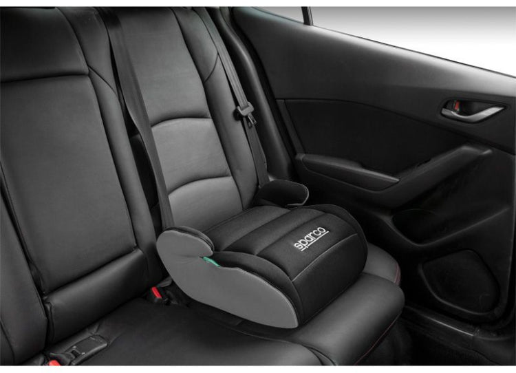 SPARCO F100KI SEAT BOOSTER I-SIZE 125-150 cm Black Grey