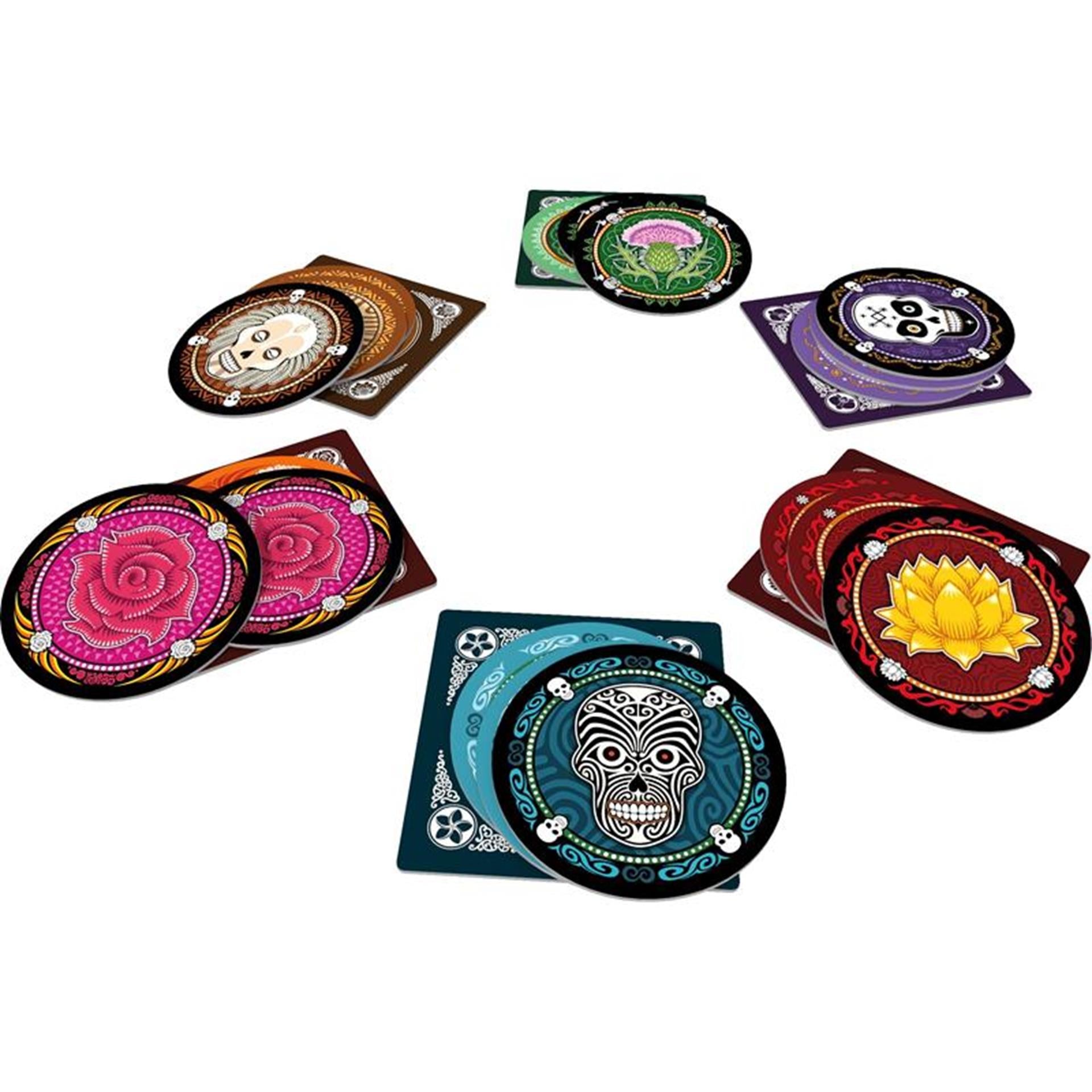 Jeu de cartes crâne de cowboys de l'espace