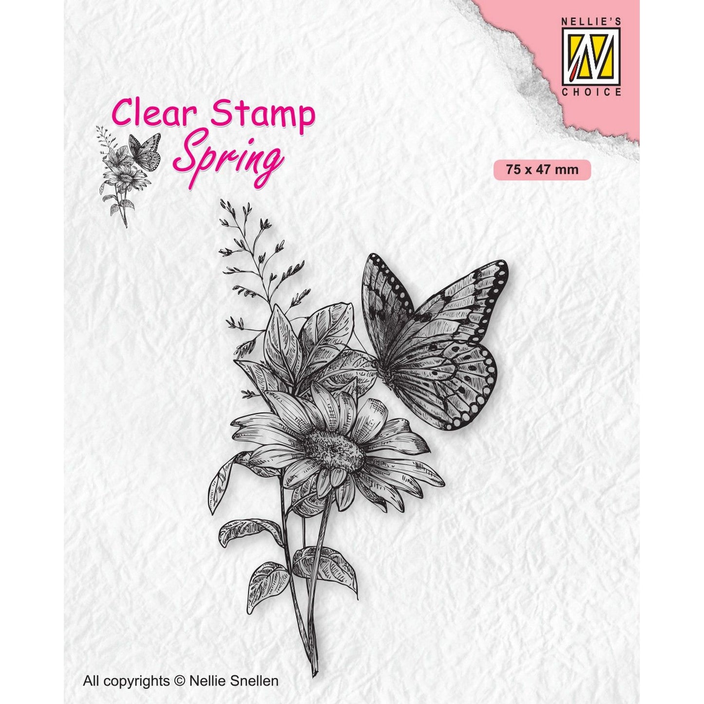 Le choix de Nellie • Tampons transparents printaniers papillon
