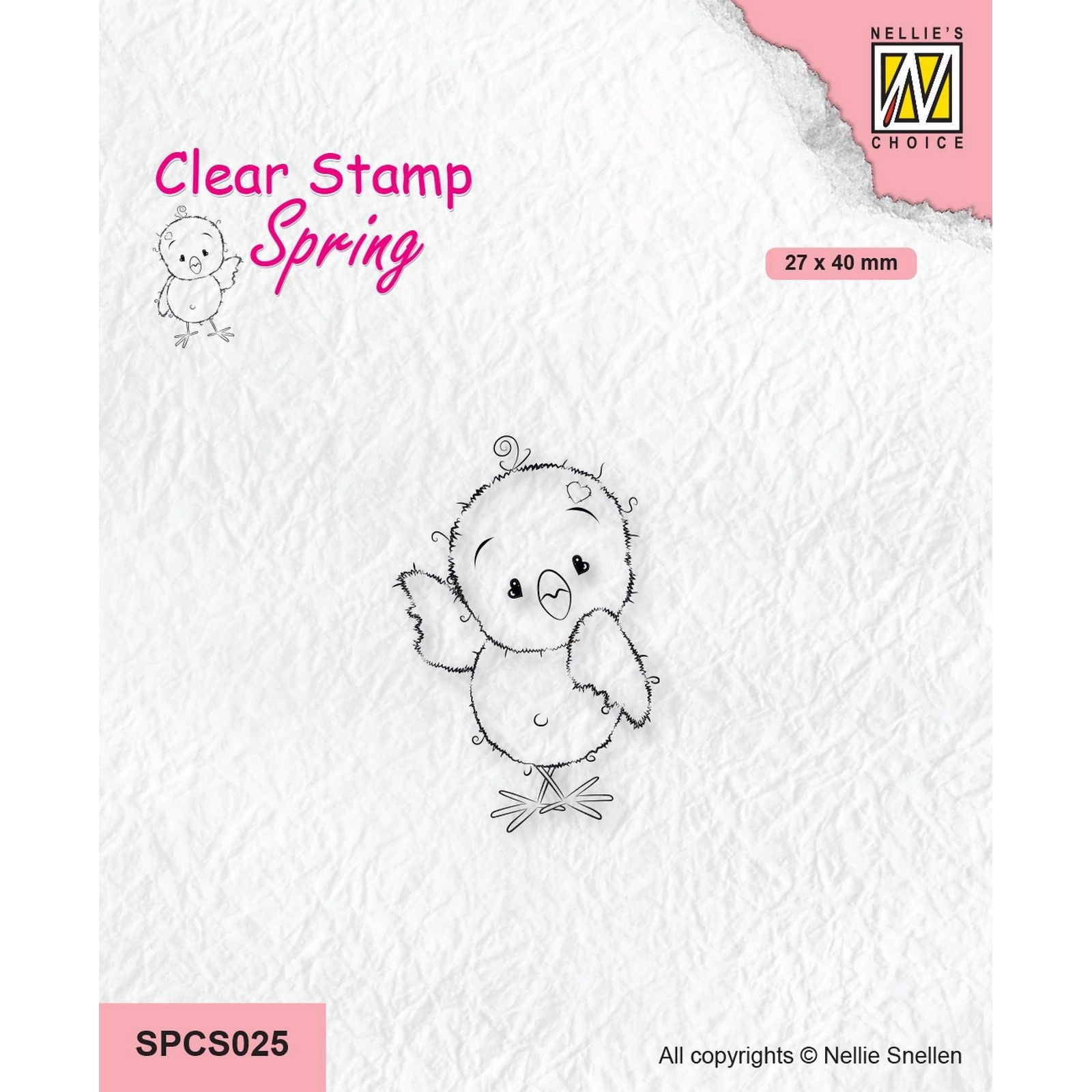 Le choix de Nellie • Timbres transparents printaniers poussins : au revoir