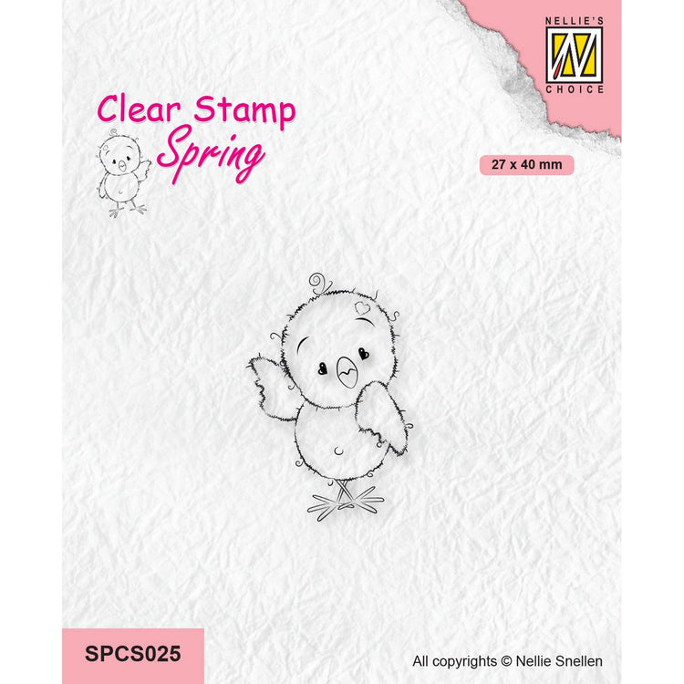 Le choix de Nellie • Timbres transparents printaniers poussins : au revoir
